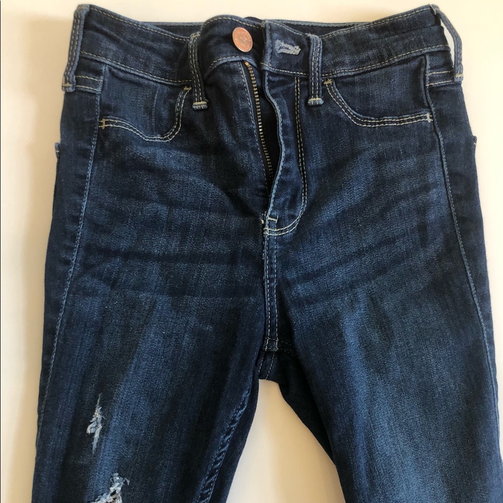 Dark Wash Jeans with distressing